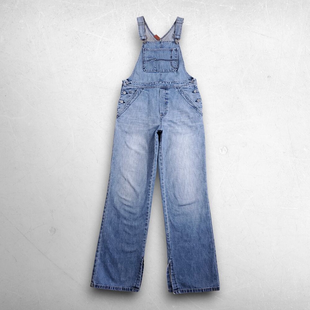 Buckle BKE Vintage SoHo Denim Overalls Women M Blue Distressed Y2K Boho